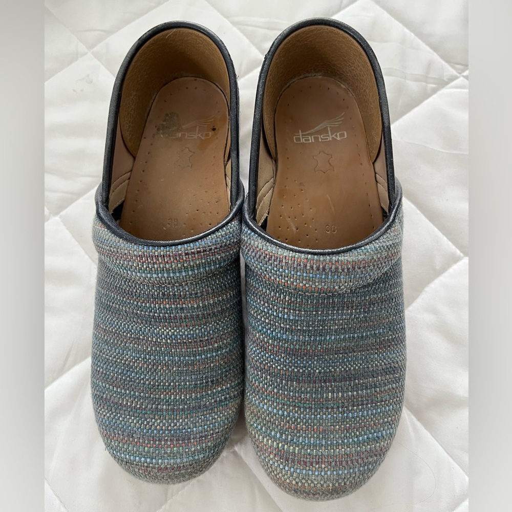 Dansko  clogs unique woven fabric size 38
